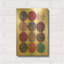 «Kitchen Garden Dots 2» par Melissa Averinos, art mural en métal doré, 12 po x 16 po-714969210