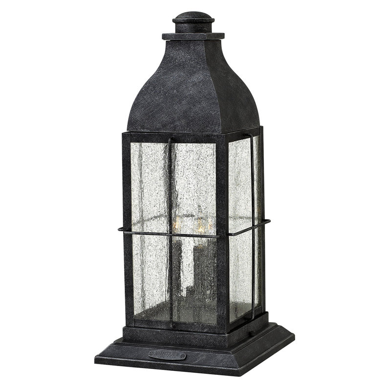 Bingham 3-Light Pier Mount Light, Graystone, 21.25" H x 9.75" W
