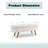 43.5 In. Rectangle Storage Ottoman In Beige