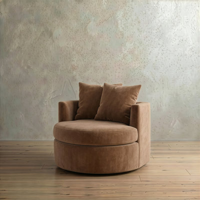 Fauteuil rembourré pivotant Dara Harlow