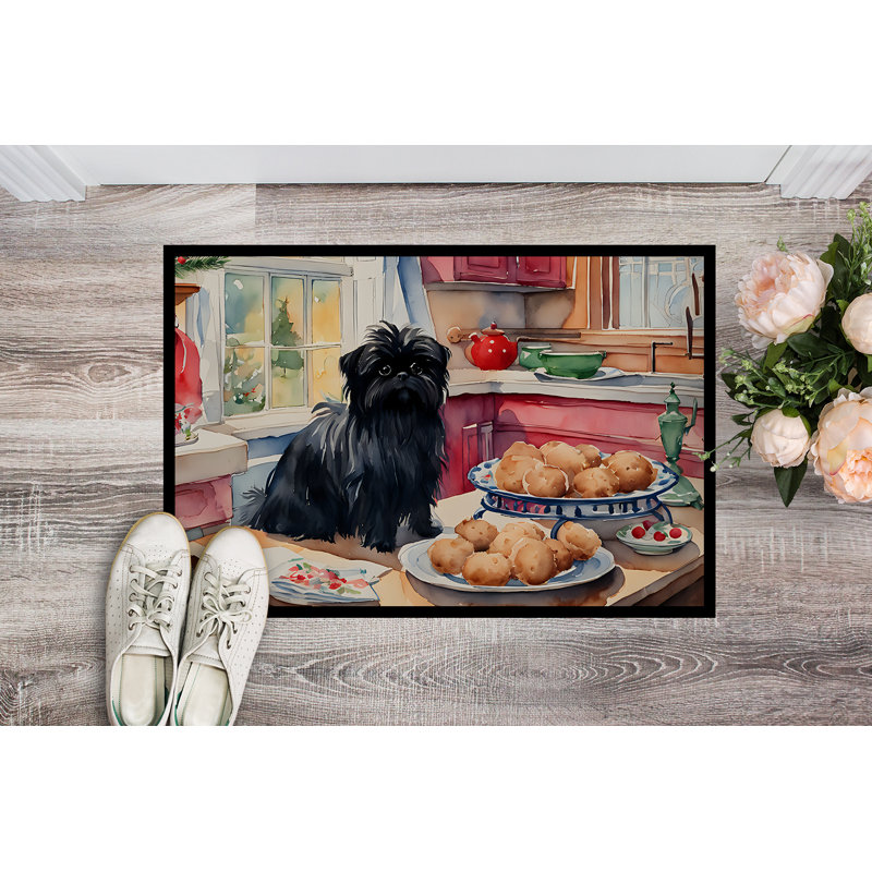 Paillasson Affenpinscher Junya DAC3704, L 24 po x L 36 po