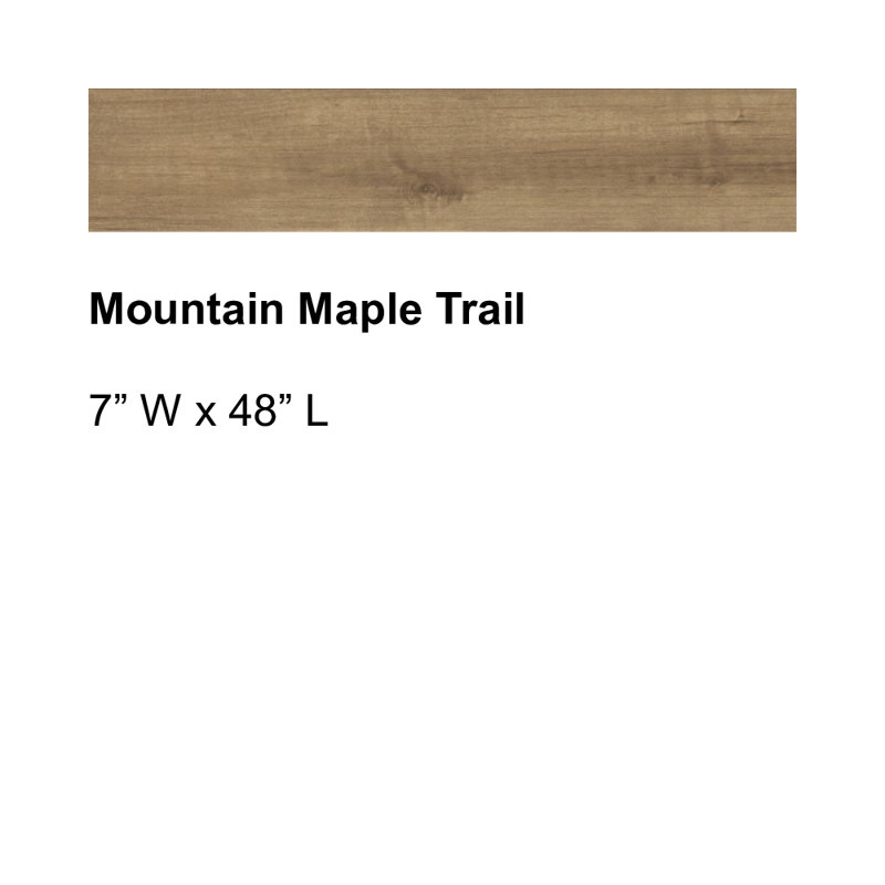 ADURA®PRO Loose Lay Mountain Maple 7" x 48" x 4.5mm Luxury Vinyl Plank in Trail w/ 20mil wearlayer, Trail