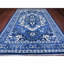 Tapis bleu en laine noué à la main 10 pi 1 po x 13 pi 10 po Seeripe Heris Ghazni 4B1AC76BB69E4A54BEF165 5/8ADAD