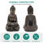 Grande fontaine bouddha 29 po avec lumières à DEL, fontaine autoportante zen intérieure et extérieure résistante aux intempéries-1584131466