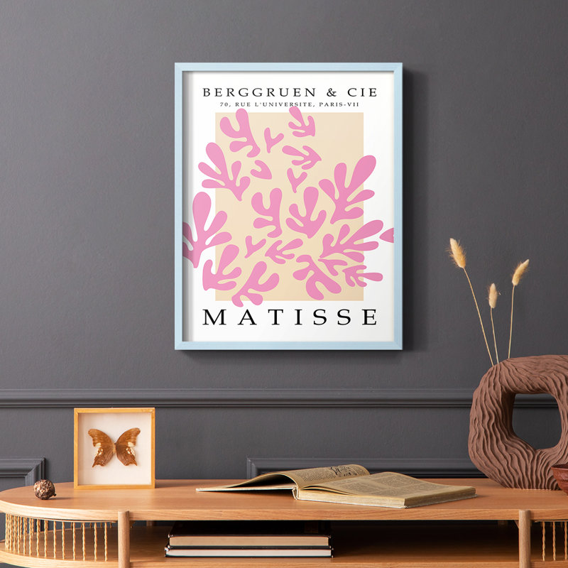 Matisse CEC XXXII, reproduction encadrée - bois massif, H 28 po x l 22 po, Bleu