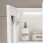 Armoire murale 1 porte et 2 tablettes en bois massif pour rangement dans la cuisine, salle de bain, buanderie, tablettes réglables