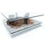 Pandion Walnut Wood Square Coffee Table-801491563