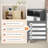 Mobile Sideboard, Natural with Charging Station, 2 AC Outlets USB Type-C, Dining Room Bedroom-879406819
