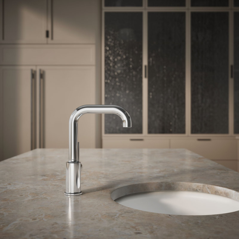 Purist Bar Faucet with Accessories, Polished Chrome