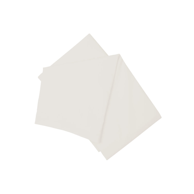 200 TC 100% Pure Cotton Percale Fitted Sheet, Ivory, Single (3')