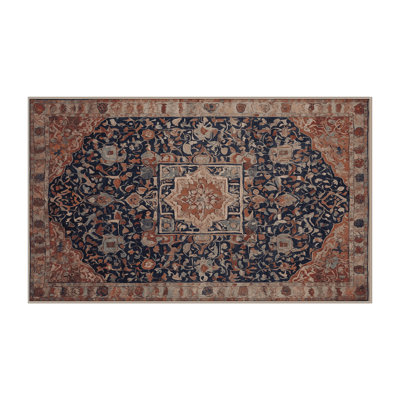 Machine Washable Brown Area Rug