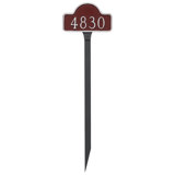 Lexington 1-Line Lawn Address Sign