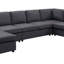 Canapé modulaire 146,5 po avec méridienne réversible-603474114