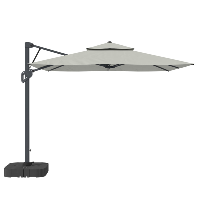 Parasol en porte-à-faux Angelia, gris