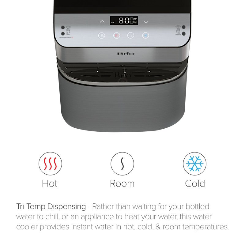 Brio Moderna Stainless Steel Bottleless Water Cooler with Filtration