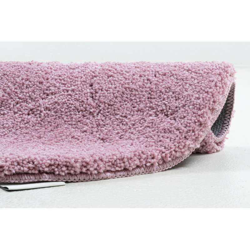Circle Bath Rug, 90cm, Pink