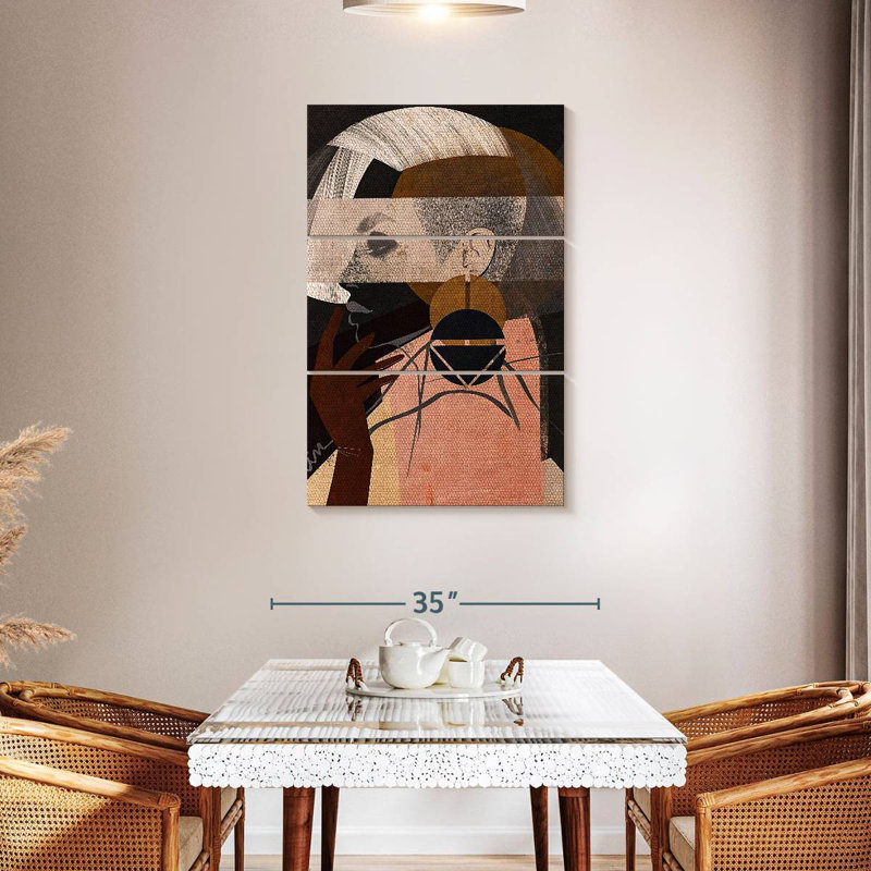 Leisha Face Off I, 45" H x 28" W