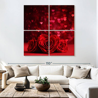 Lelend Red Roses And Hearts