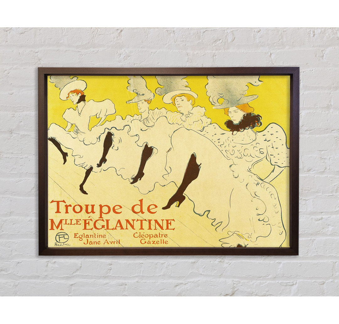 Toulouse Lautrec La Troup De Mlle Elegant Poster 1895 - Einzelbildrahmen Kunstdrucke auf Leinwand