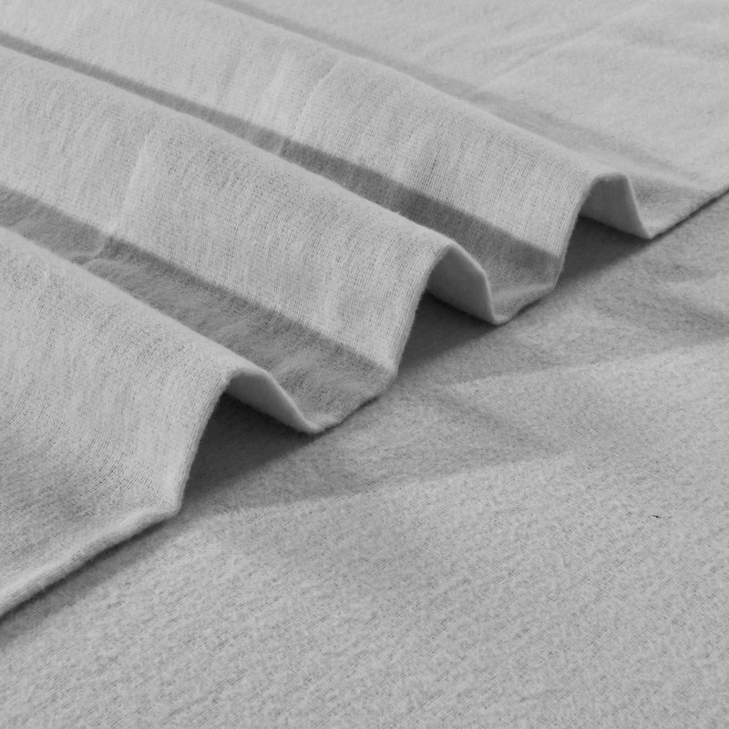 Feathery Flannel Sheet Set, Frost Gray, King Sheet Set + Fitted Sheet + Pillowcase