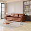 Canapé Chesterfield, canapé-lit gigogne de 93,7 po, canapé-lit convertible 3 en 1 en similicuir avec garniture cloutée et accoudoirs roulés, canapé-lit multifonctionnel-1506301976