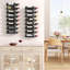 8 Bottle Wine Bottle Rack Black
