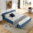 Queen Size Upholstered Bed Frame-1081079198