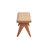 Natural Finish 6 Pieces Patio Dining , Walnut Table For Outdoor Art Exhibitions Furniture With Finish, Aesthetic Reading Nooks