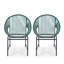 Ensemble de 2 chaises d'extérieur NUSA