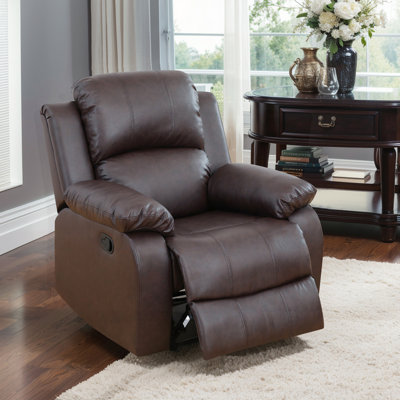 Fauteuil inclinable en cuir Malaki