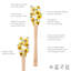 Spatulart Sunflower Field Wood Handled Spatula