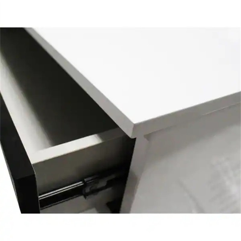 Table de chevet moderne à 2 tiroirs (comprend seulement la table de chevet)