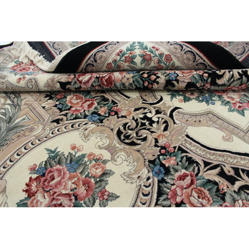 9'X12' Oriental Area Rug in Black