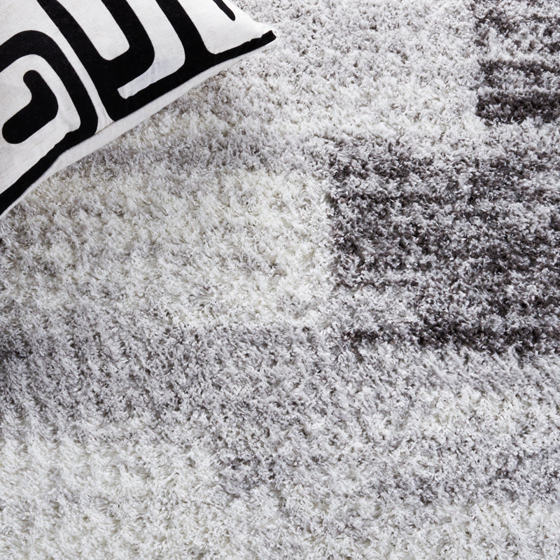 Tapis abstrait Omaury Performance, Carré 7 pi