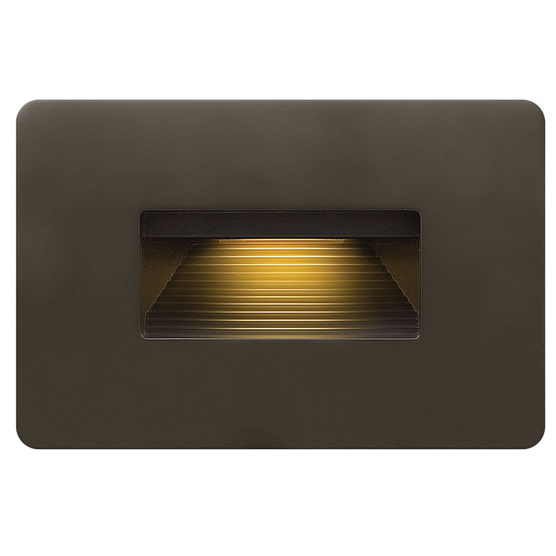 Luna Line Voltage Integrated LED Step Light, 3000K, Bronze