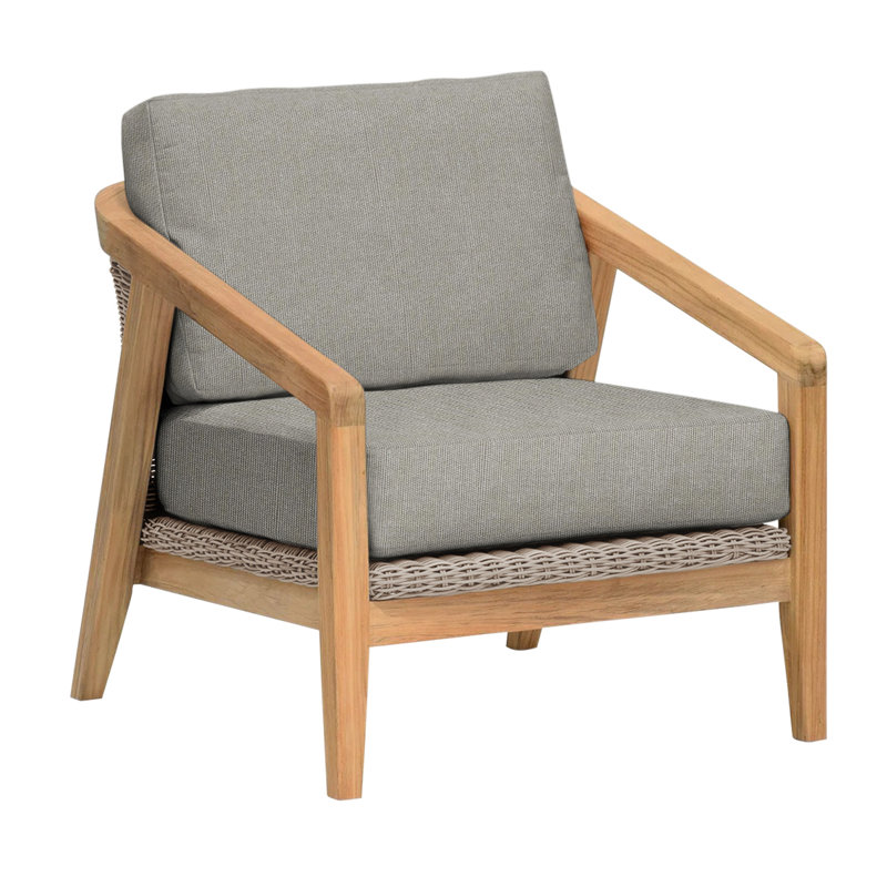 Spencer Outdoor Armchair, Sharkskin, Spencer Cobblestone