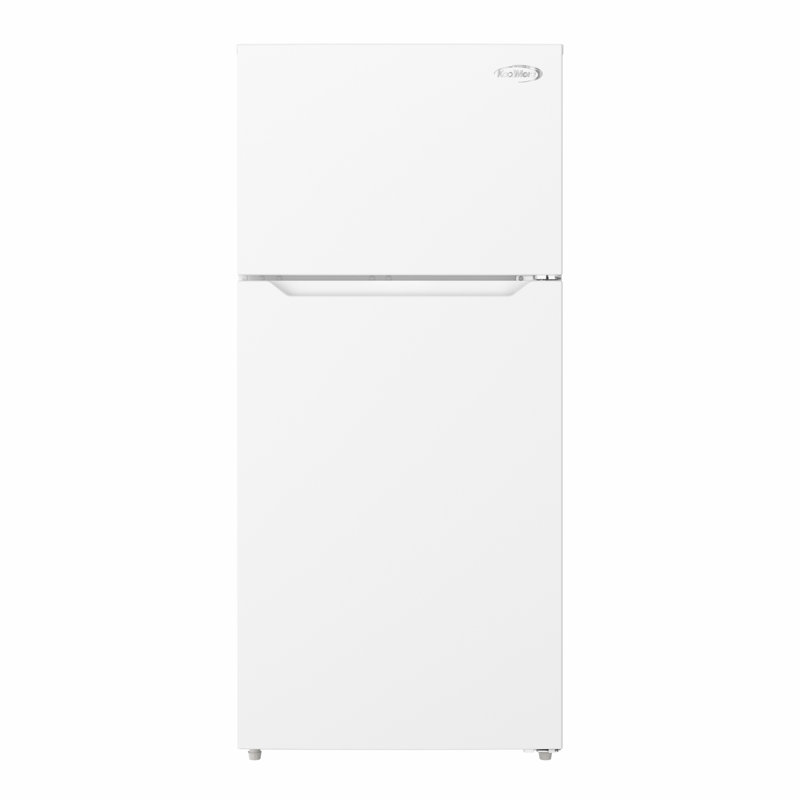 28 po 14 cu. Pi. Réfrigérateur résidentiel à congélateur supérieur blanc certifié Energy Star, Blanc