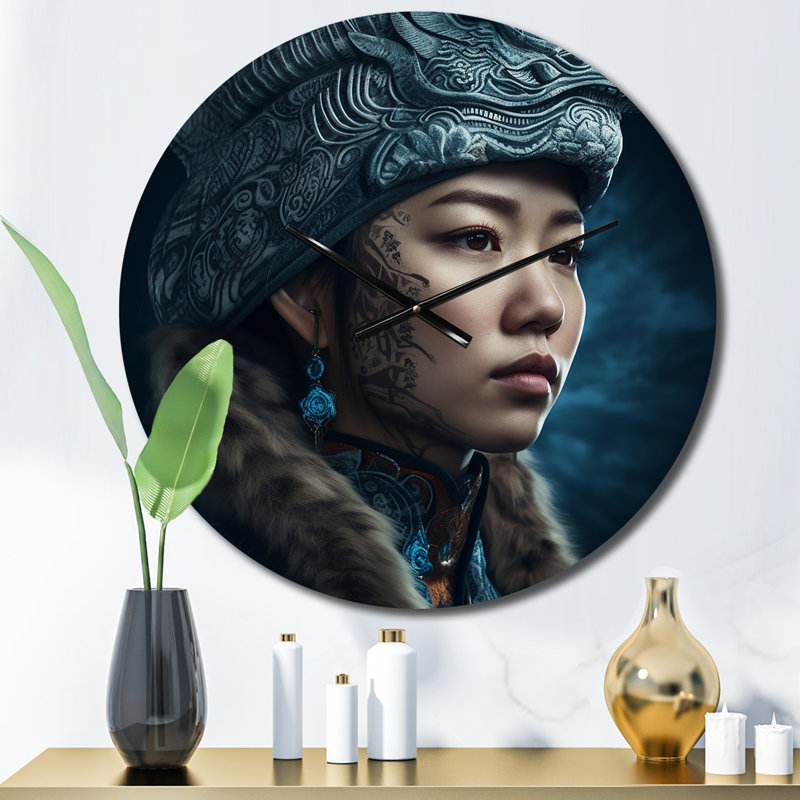 Horloge murale asiatique asiatique, Moyenne