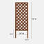 182.9cm H x 61cm W Wood Lattice Panel Trellis-1550190814