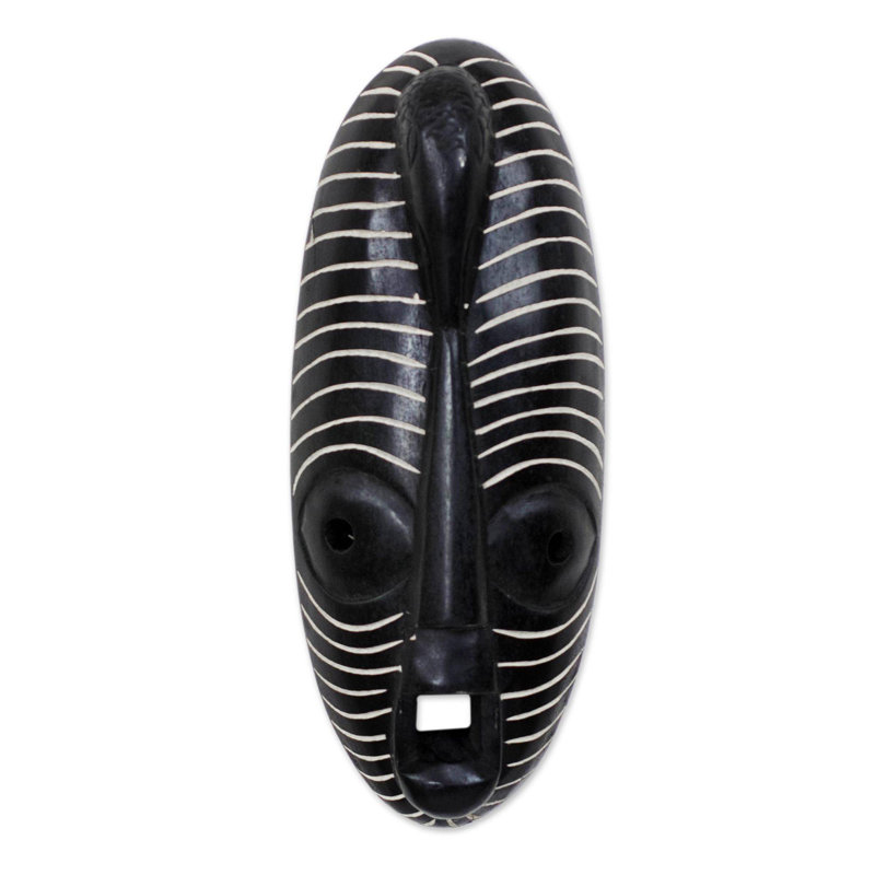 « call of the colombe », masque en bois africain