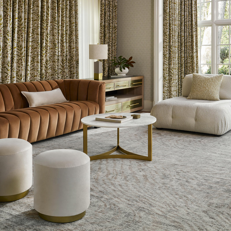 Malaga Wool Abstract Area Rug, Rectangle 8'10" x 12'
