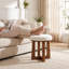 Tabouret de coiffeuse rembourré, tabouret d'appoint en bois massif