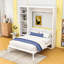 Lit escamotable avec tablettes Mcfeeters-1495896330-1495896331