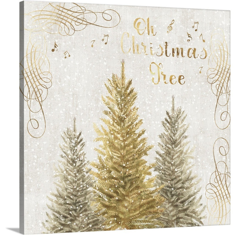 Oh Christmas Tree - reproduction d'art sur toile, Toile tendue, H 24 po x l 24 po x P 1,25 po