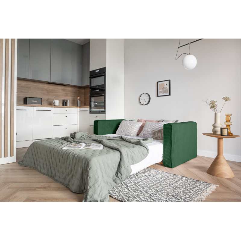 Lucky Lucy 3 Seater Sofa Bed, Green