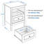 2 Drawers Bedside Table-600405532
