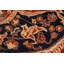 Tapis oriental rouge en laine noué à la main 9 pi 4 po x 11 pi 5 po Bachisia