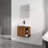 Wall-Mounted Bathroom Vanity with Ceramic Sink