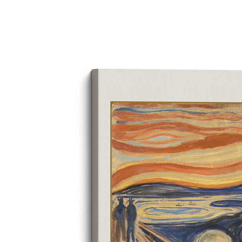 The Scream par Edvard Munch v3, Toile tendue, H 18 po x l 12 po
