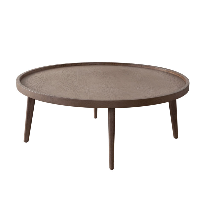Clover Collection Solid Wood Top Single Coffee Table